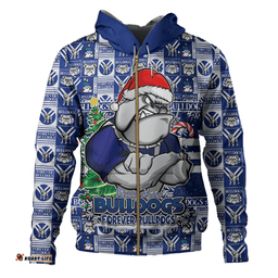Amazing Aussie Canterbury Bankstown Bulldogs Merry Ugly Christmas Comic Style Hoodie