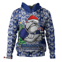 Amazing Aussie Canterbury Bankstown Bulldogs Merry Ugly Christmas Comic Style Hoodie