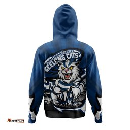 Amazing Aussie Geelong Cats Premiership Series Flame Edition Hoodie