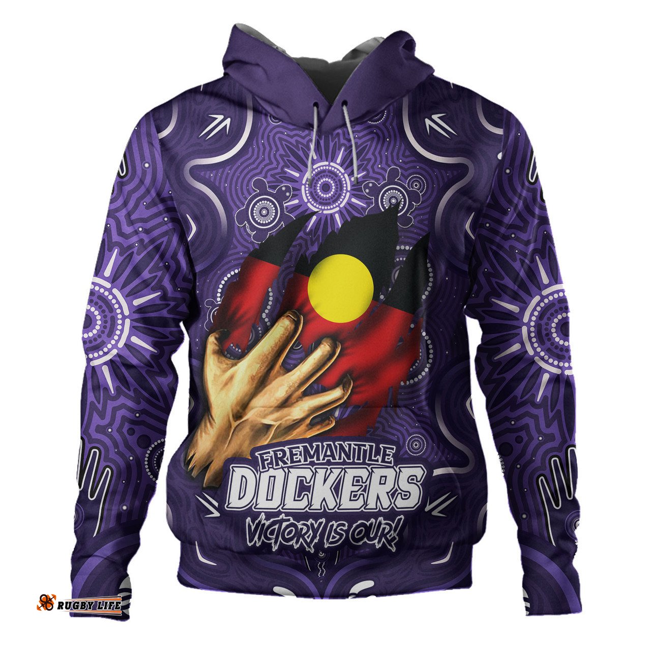 Amazing Aussie (Custom) Fremantle Dockers Aboriginal Blood In Me Hoodie