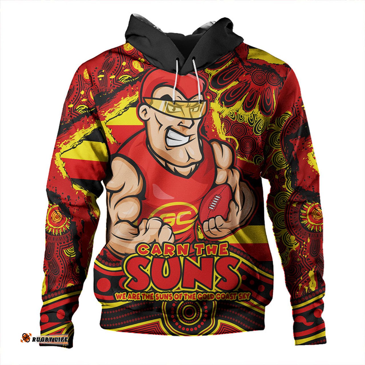 Amazing Aussie Gold Coast SUNS Blazing Spirit Of Victory Hoodie