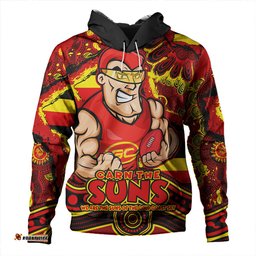 Amazing Aussie Gold Coast SUNS Blazing Spirit Of Victory Hoodie