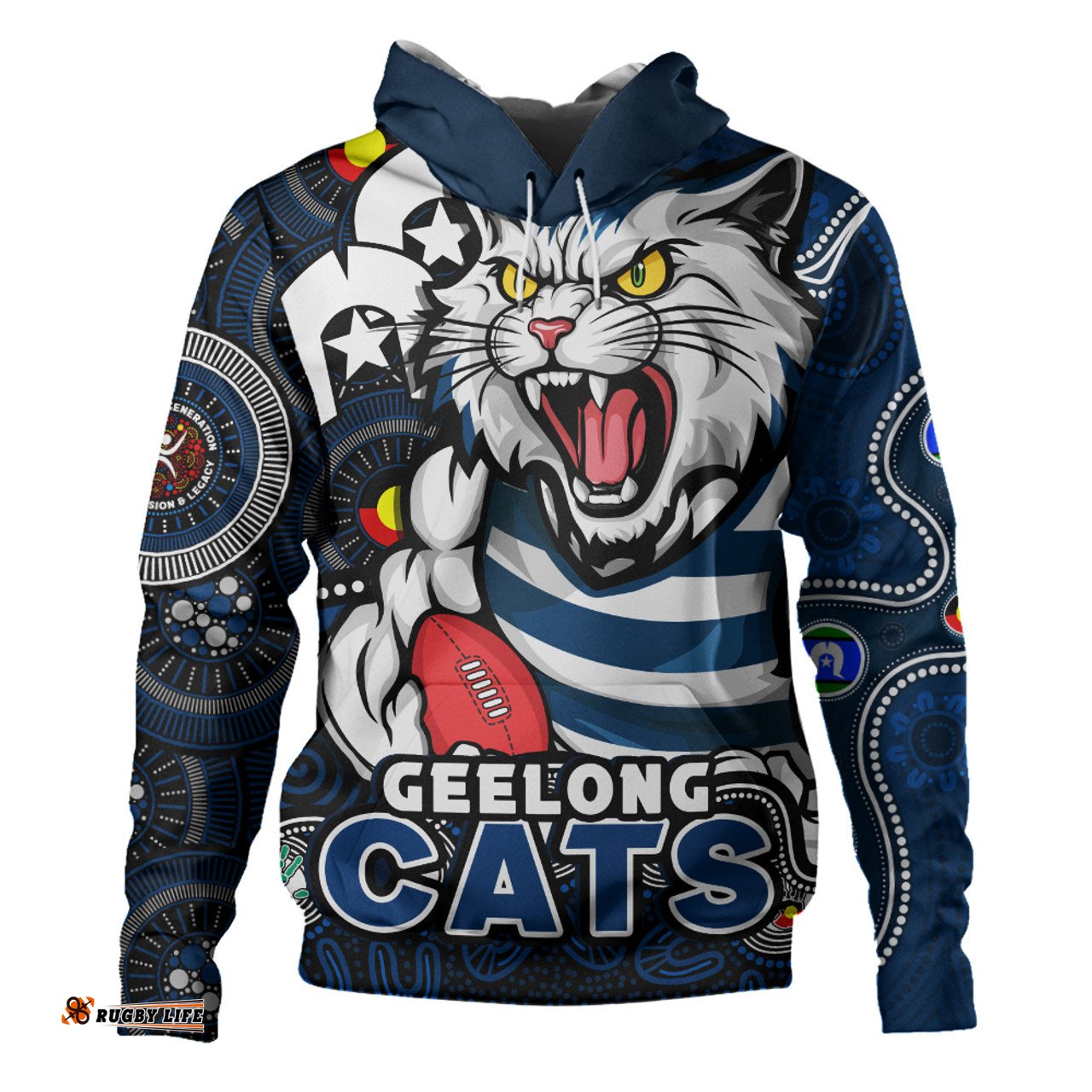 Amazing Aussie Geelong Cats NAIDOC Spirit Of Country Hoodie