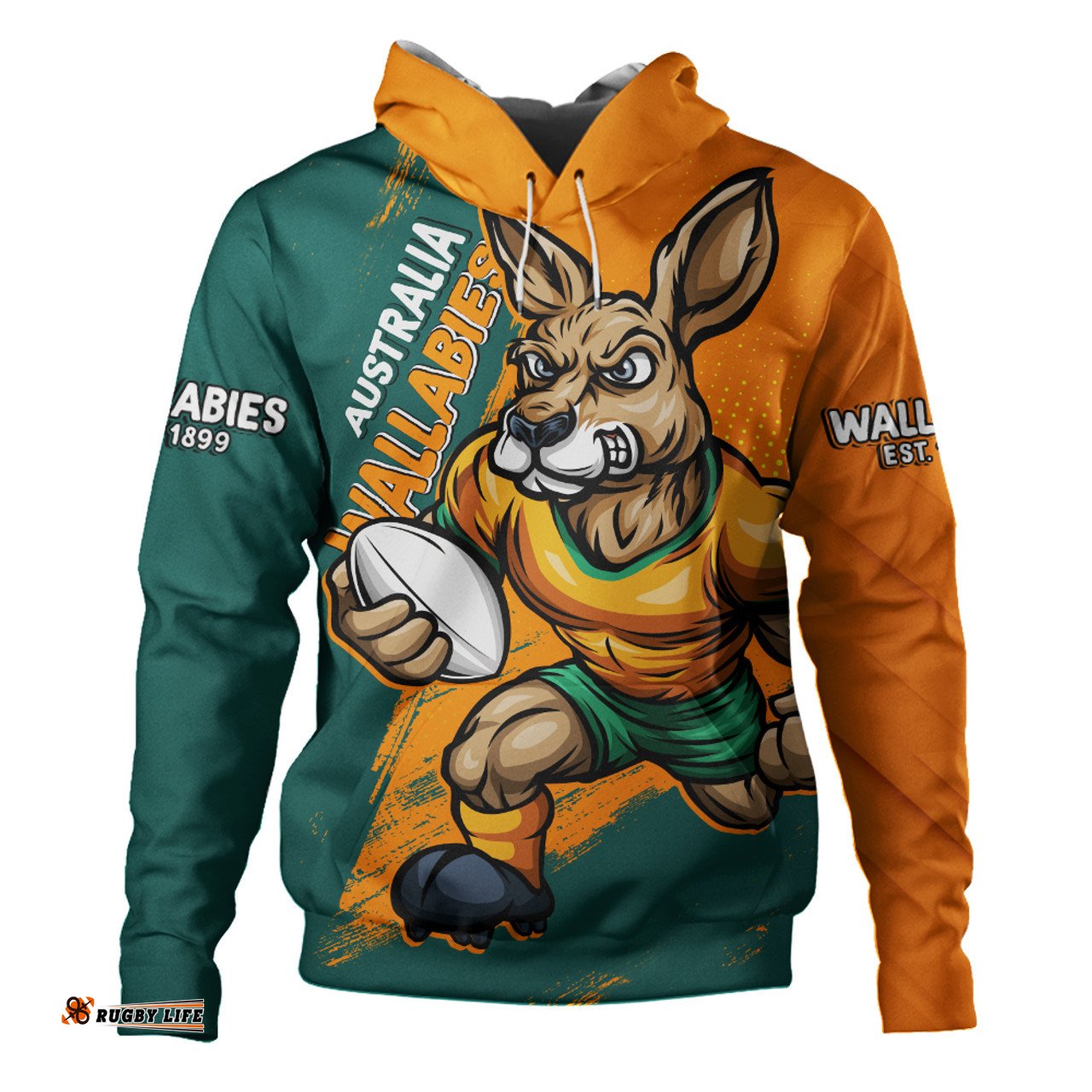 Amazing Aussie Aussie Wallabies Unstoppable Wallabies Spirit Of The Championship Orange Hoodie