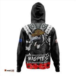 Amazing Aussie Collingwood Ripped Legacy Of The Game The ANZAC Spirit Lives On Hoodie