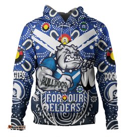Amazing Aussie Canterbury Bankstown Bulldogs Naidoc Week Custom Bulldogs Naidoc For Our Elders Dot Art Style Hoodie