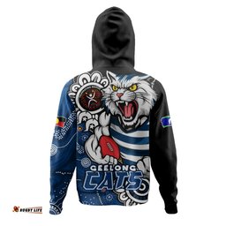 Amazing Aussie Geelong Cats Power Through Generations NAIDOC Edition Hoodie