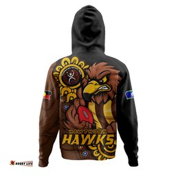 Amazing Aussie Hawthorn Power Through Generations NAIDOC Edition Hoodie