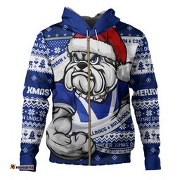 Amazing Aussie Canterbury Bankstown Bulldogs Ugly Knit Style For Christmas Game Fans Hoodie