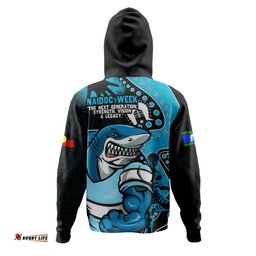 Amazing Aussie Cronulla Sutherland Sharks NAIDOC Indigenous Warrior Spirit Hoodie