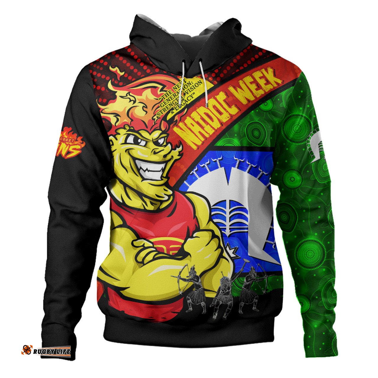 Amazing Aussie Gold Coast SUNS NAIDOC Week Pride Edition Hoodie