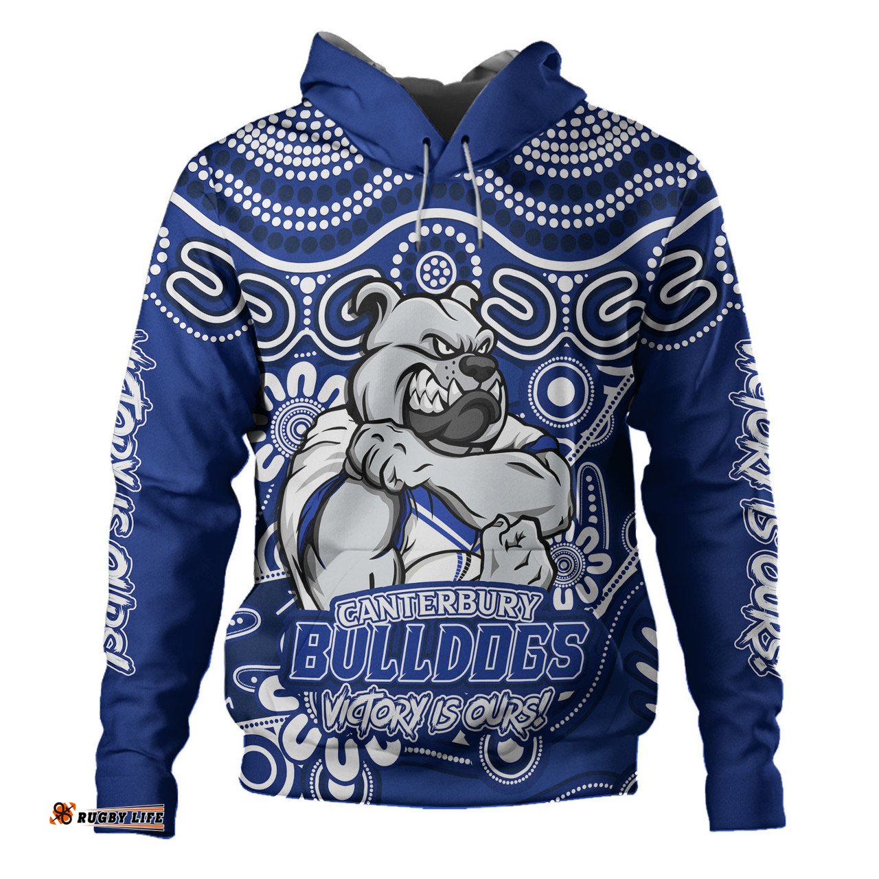 Amazing Aussie Canterbury Bankstown Bulldogs Aboriginal Inspired Tough Fan Rugby For Life Ver 2.0 Hoodie