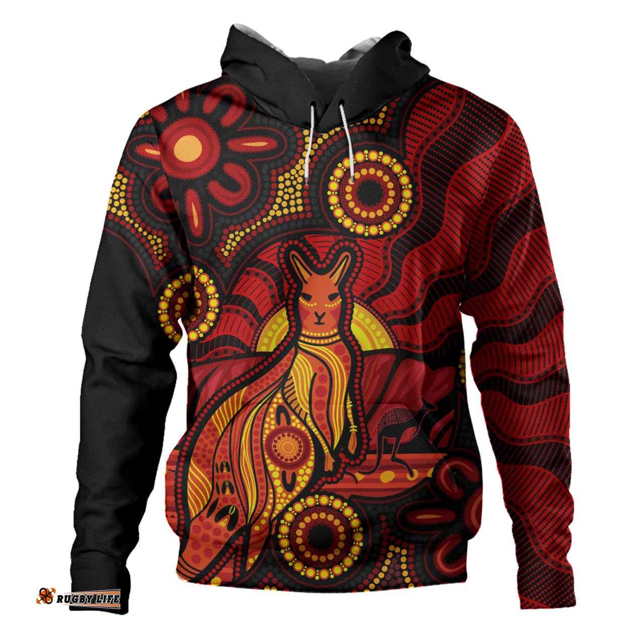 Amazing Aussie Indigenous Australian Aboriginal Echoes Of The Dreaming Hoodie