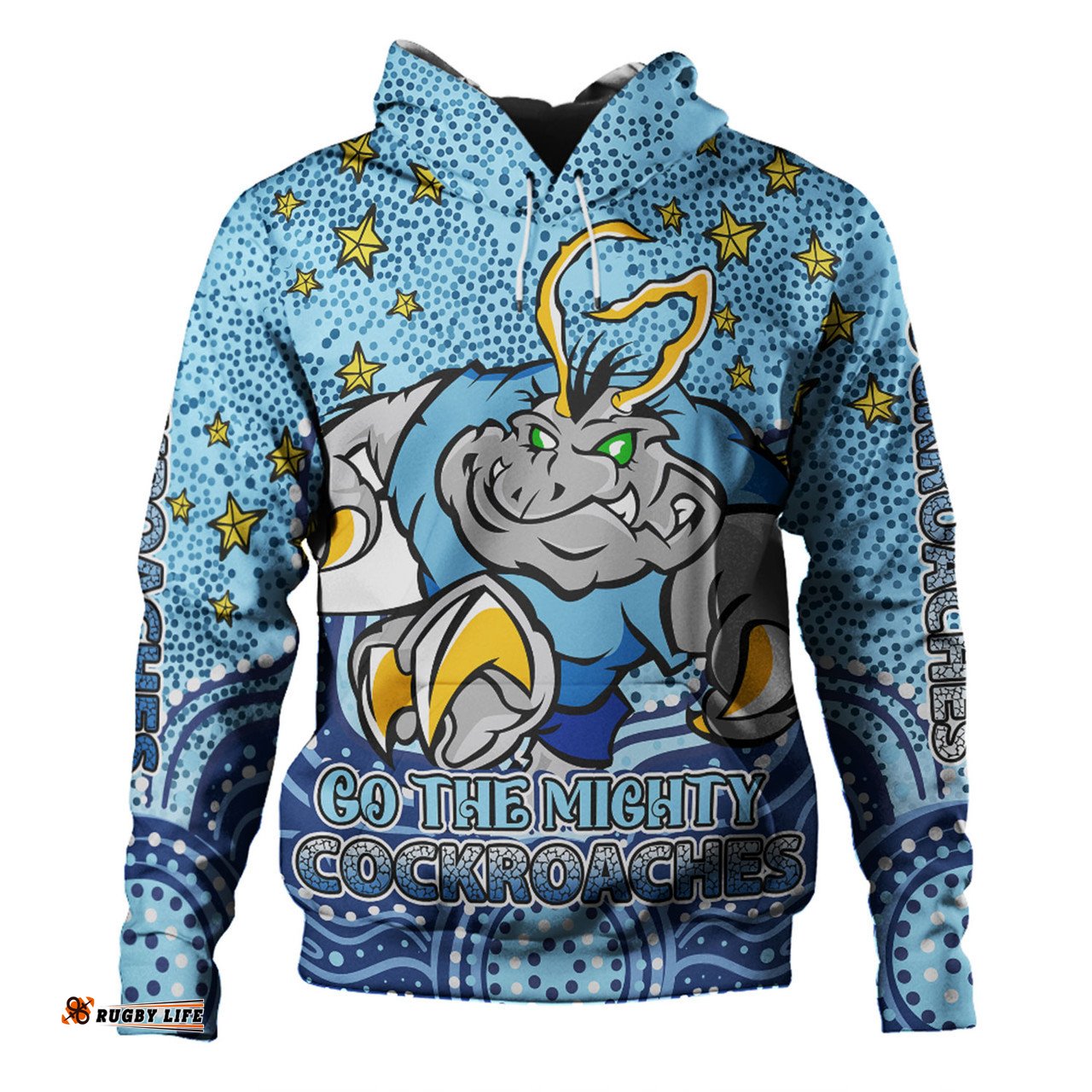 Amazing Aussie New South Wales Cockroaches Custom Custom With Aboriginal Inspired Style Of Dot Painting Patterns Hoodie