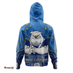 Amazing Aussie Canterbury Bankstown Bulldogs Custom Custom With Aboriginal Inspired Style Of Dot Painting Patterns Hoodie