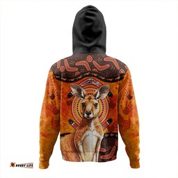 Amazing Aussie Indigenous Australian Aboriginal Kangaroo Spirit Dreaming Hoodie