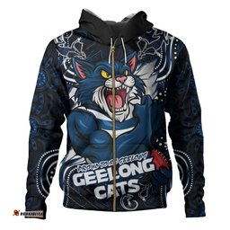 Amazing Aussie Geelong Cats Spirit Warriors Of The Game Hoodie
