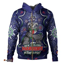 Amazing Aussie New Zealand Warriors Aboriginal Pattern Inspired Victory Is Ours Hoodie