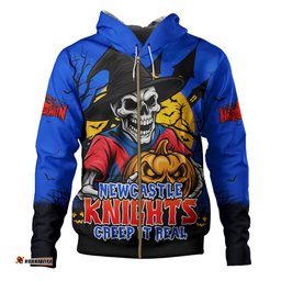 Amazing Aussie Newcastle Knights Dark Moon Rugby Halloween Battle Edition Hoodie