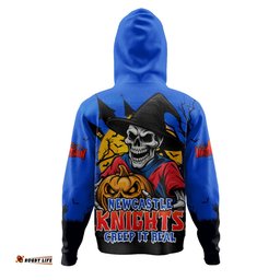 Amazing Aussie Newcastle Knights Dark Moon Rugby Halloween Battle Edition Hoodie
