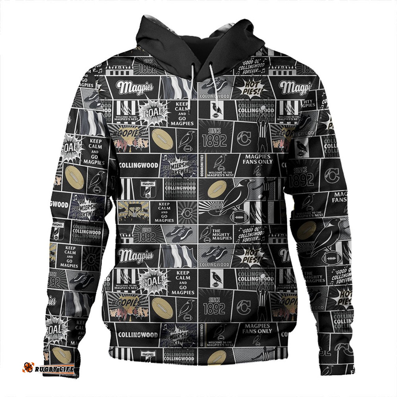 Amazing Aussie Collingwood Legacy Of The Pride Comic Style Hoodie