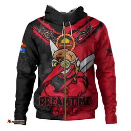 Amazing Aussie Essendon Dreamtime Warriors Of Culture Hoodie