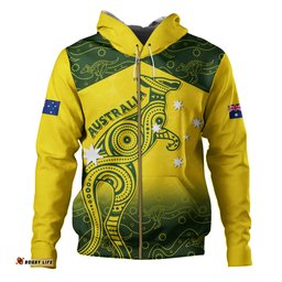Amazing Aussie Indigenous Australian Aboriginal Dreamtime Kangaroo Australia Pride Hoodie