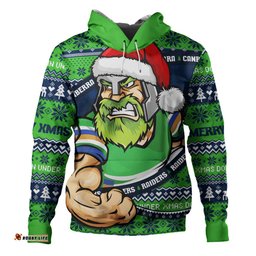 Amazing Aussie Canberra Raiders Ugly Knit Style For Christmas Game Fans Hoodie
