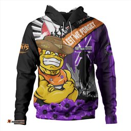 Amazing Aussie GWS GIANTS ANZAC Day Honor Purple Valor And Spirit Hoodie