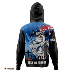 Amazing Aussie Canterbury Bankstown Bulldogs Fearless ANZAC Defender Hoodie