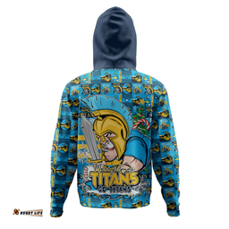 Amazing Aussie Gold Coast Titans Merry Ugly Christmas Comic Style Hoodie
