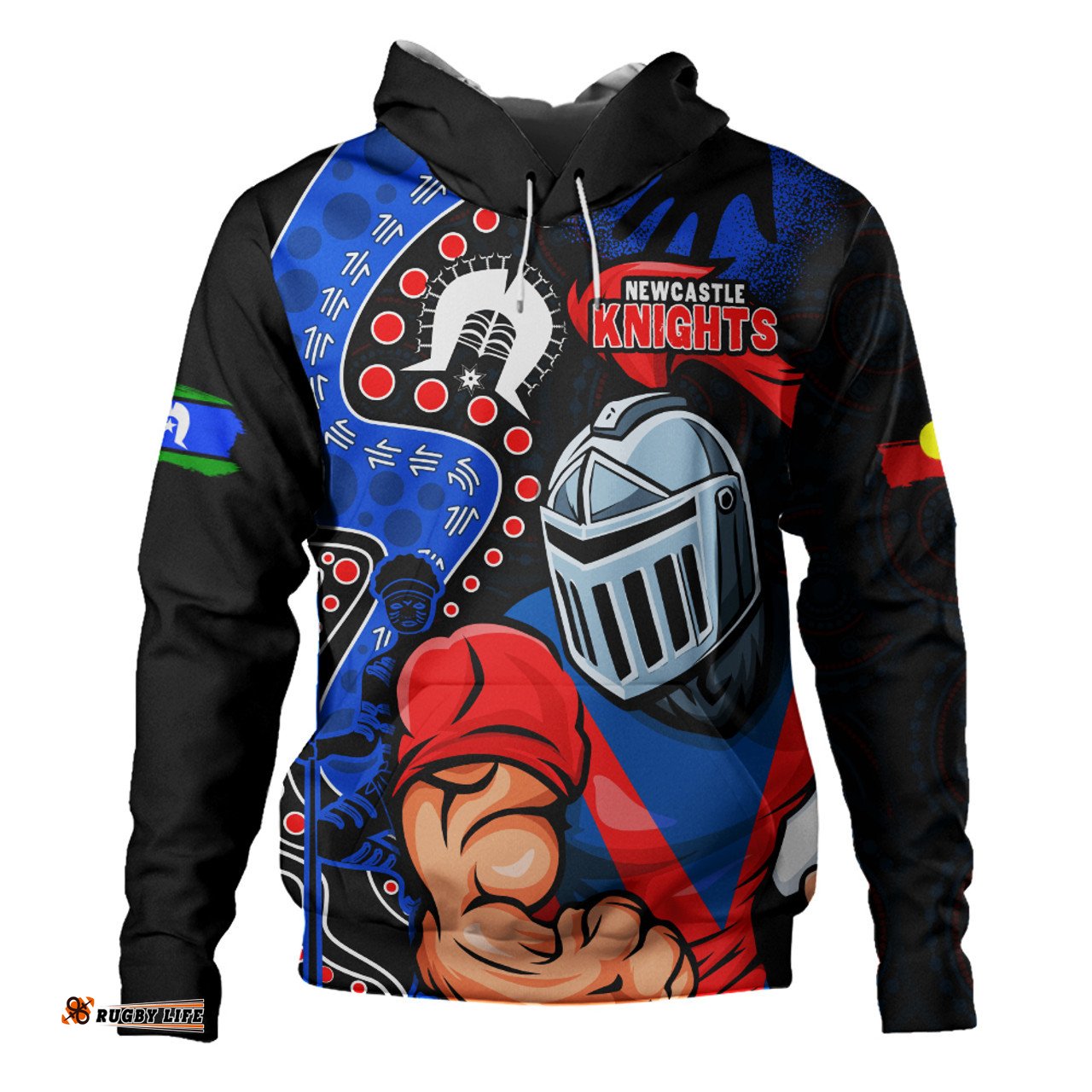Amazing Aussie Newcastle Knights NAIDOC Indigenous Warrior Spirit Hoodie