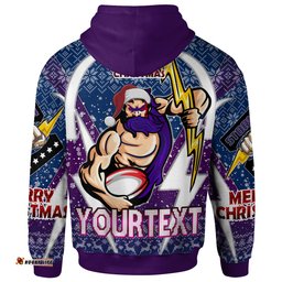 Amazing Aussie Melbourne Storm Christmas Custom Melbourne Storm Merry Christmas With Snowflake Pattern Hoodie