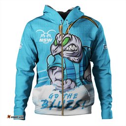 Amazing Aussie New South Wales Blues NSW Blues Word Cloud Style Hoodie