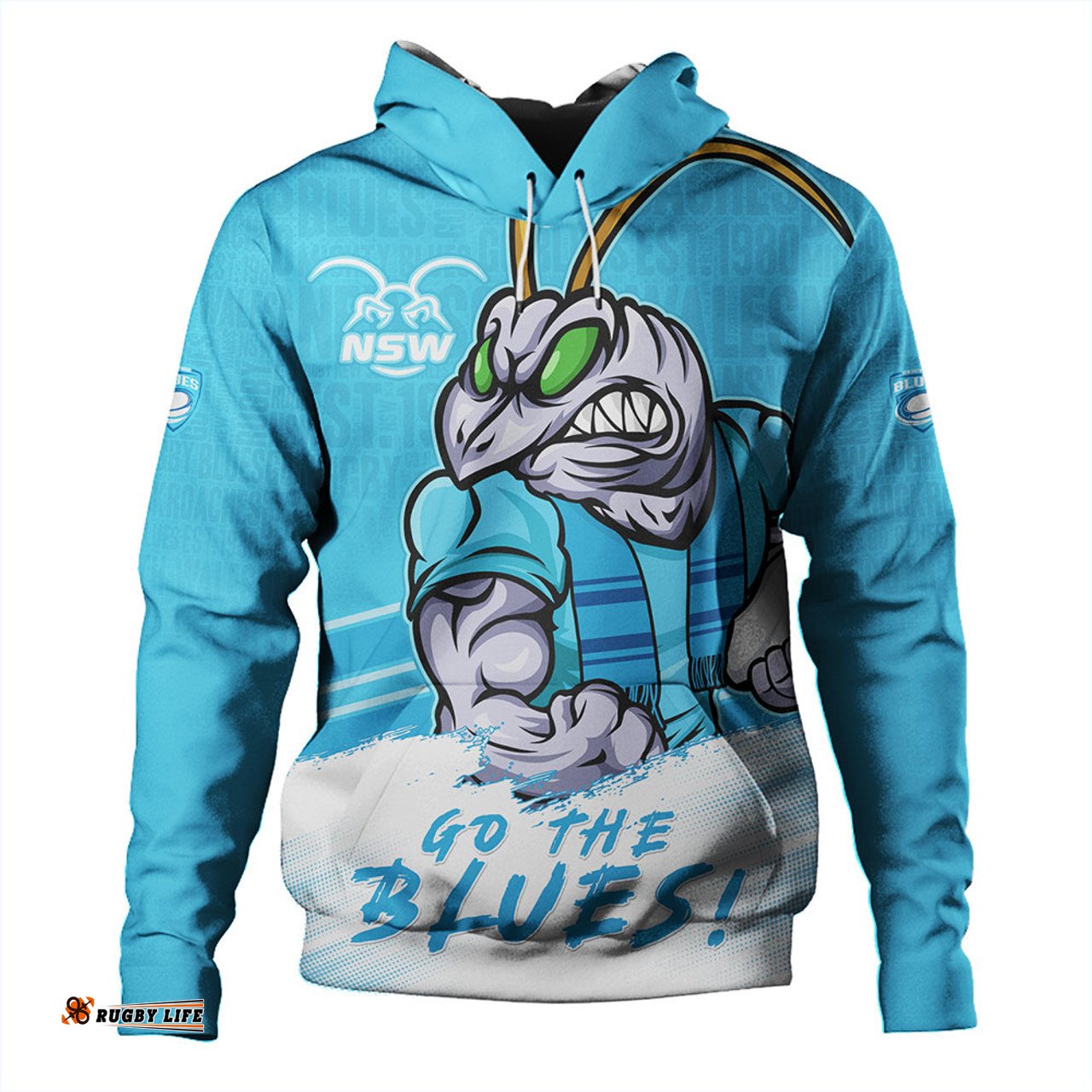Amazing Aussie New South Wales Blues NSW Blues Word Cloud Style Hoodie