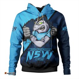 Amazing Aussie New South Wales Blues Origin Battleground Blues Unleashed Hoodie