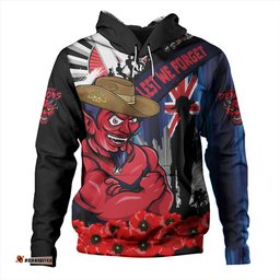 Amazing Aussie Melbourne Anzac Day Honor United In Spirit Hoodie