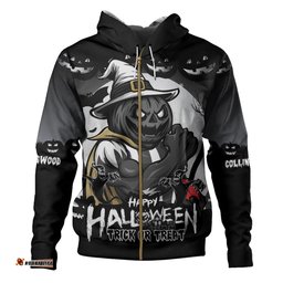 Amazing Aussie Collingwood Dark Pumpkin Halloween Spirit Hoodie