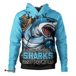 Amazing Aussie Cronulla Sutherland Sharks Unleash Power In The Ultimate Battle Hoodie