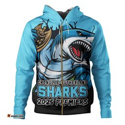 Amazing Aussie Cronulla Sutherland Sharks Unleash Power In The Ultimate Battle Hoodie