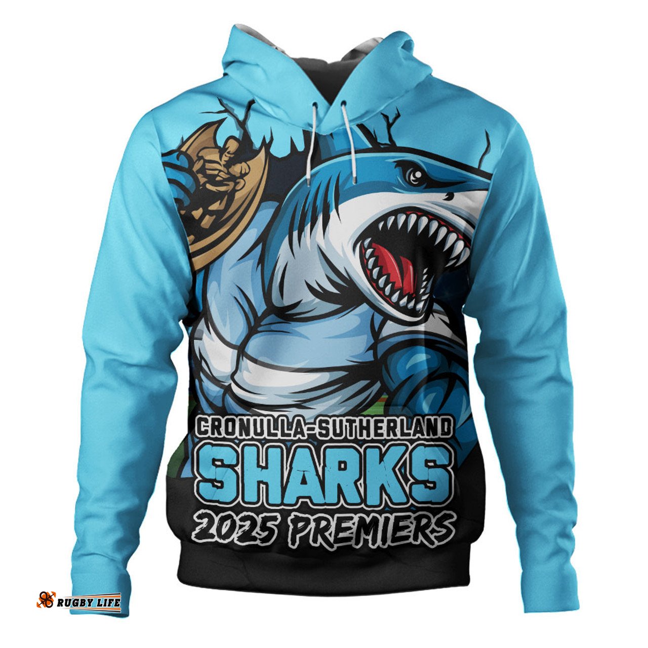 Amazing Aussie Cronulla Sutherland Sharks Unleash Power In The Ultimate Battle Hoodie