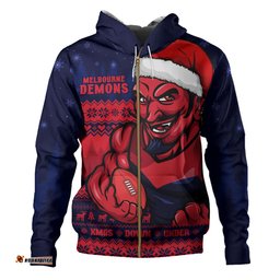 Amazing Aussie Melbourne Merry Christmas Down Under Footy Power Style Hoodie