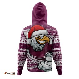 Amazing Aussie Manly Warringah Sea Eagles Ugly Knit Style For Christmas Game Fans Hoodie