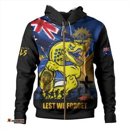 Amazing Aussie Parramatta Eels Fearless ANZAC Defender Hoodie