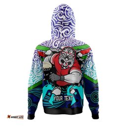 Amazing Aussie New Zealand Warriors Naidoc Custom Maori Pattern with Torres Strait and Aboriginal Inspired Style Hoodie