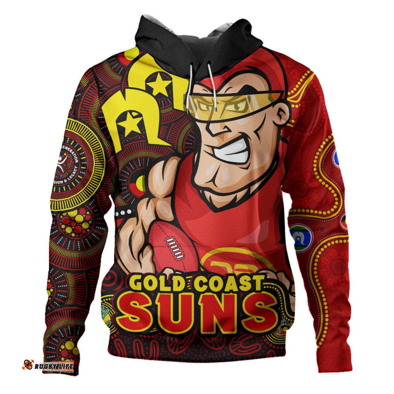 Amazing Aussie Gold Coast SUNS NAIDOC Spirit Of Country Hoodie