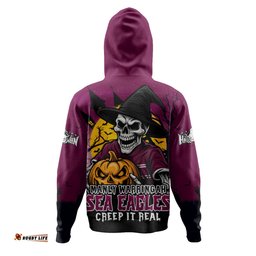 Amazing Aussie Manly Warringah Sea Eagles Dark Moon Rugby Halloween Battle Edition Hoodie