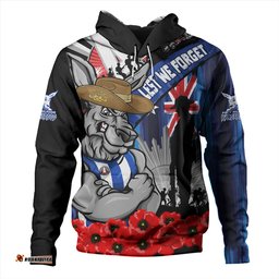 Amazing Aussie North Melbourne Anzac Day Honor United In Spirit Hoodie
