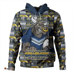 Amazing Aussie North Queensland Cowboys Champion s Pride Comic Style Hoodie