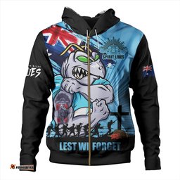 Amazing Aussie New South Wales Blues Fearless ANZAC Defender Hoodie